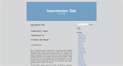 Desktop Screenshot of intermissiontalk.net